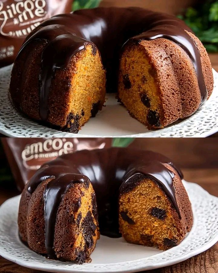 Ciambellone alle Carote e Cioccolato