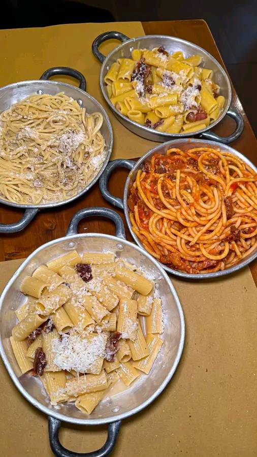 Roma in 4 piatti: tu quale scegli? Cacio e Pepe, Gricia, Carbonara o Amatriciana?