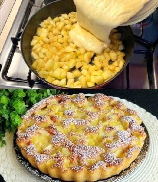 Torta di mele con solo 3 mele e in 10 minuti mi fa impazzire