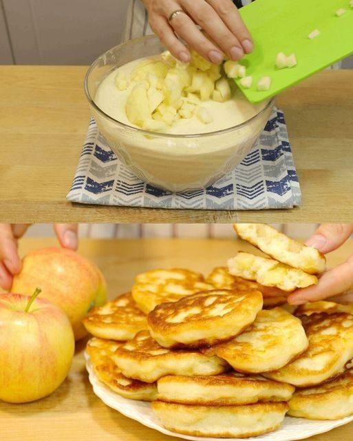 Esprimi i pancake alle mele in 3 minuti! Sorprendi la tua famiglia con questa semplice ricetta