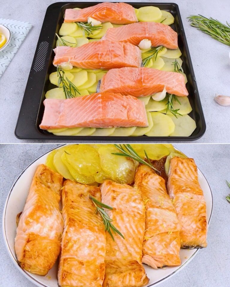 Sfoglia Rustica di Salmone e Patate al Forno con Profumo di Rosmarino
