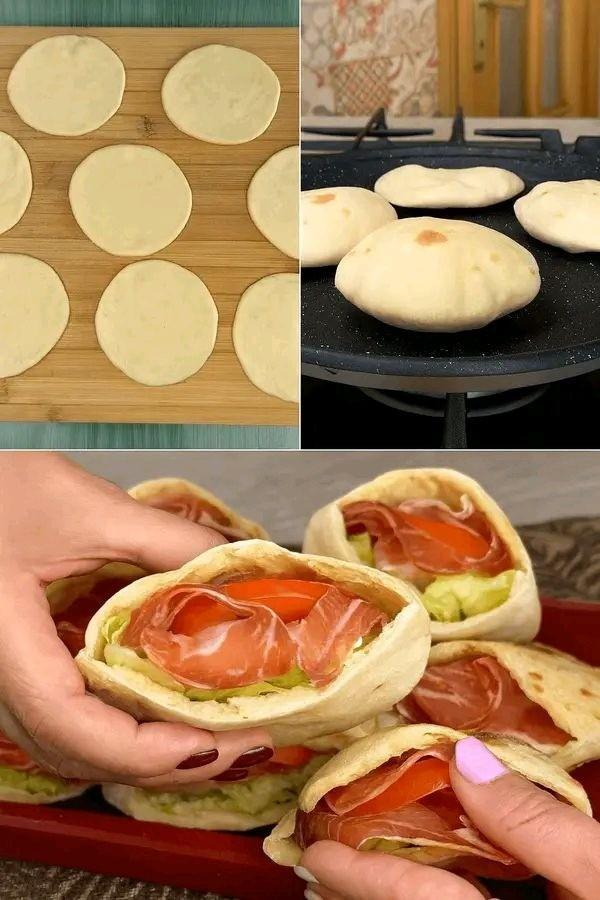 Si gonfiano in padella in pochi secondi, non serve il forno: i miei panini palloncino pronti da farcire tutti come voglio con solo 150 Kcal