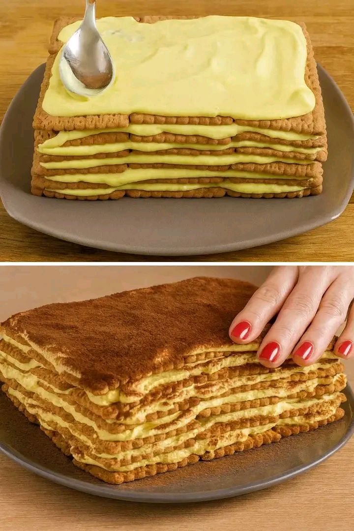 Tiramisù con biscotti secchi1