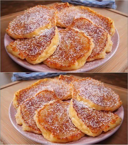 Succosi pancake alle mele preparati in 5 minuti! La ricetta per la colazione più semplice e veloce!