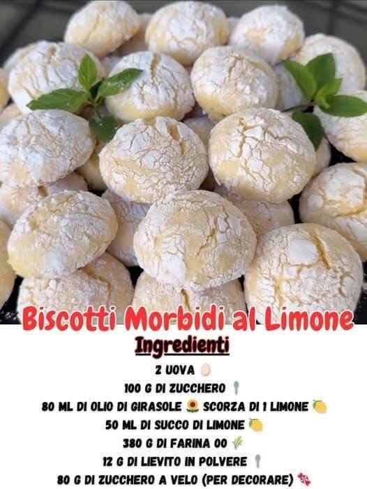 Biscotti Morbidi al Limone