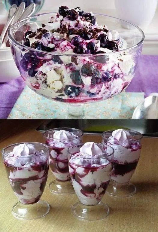 Dessert al Mascarpone e Mirtilli