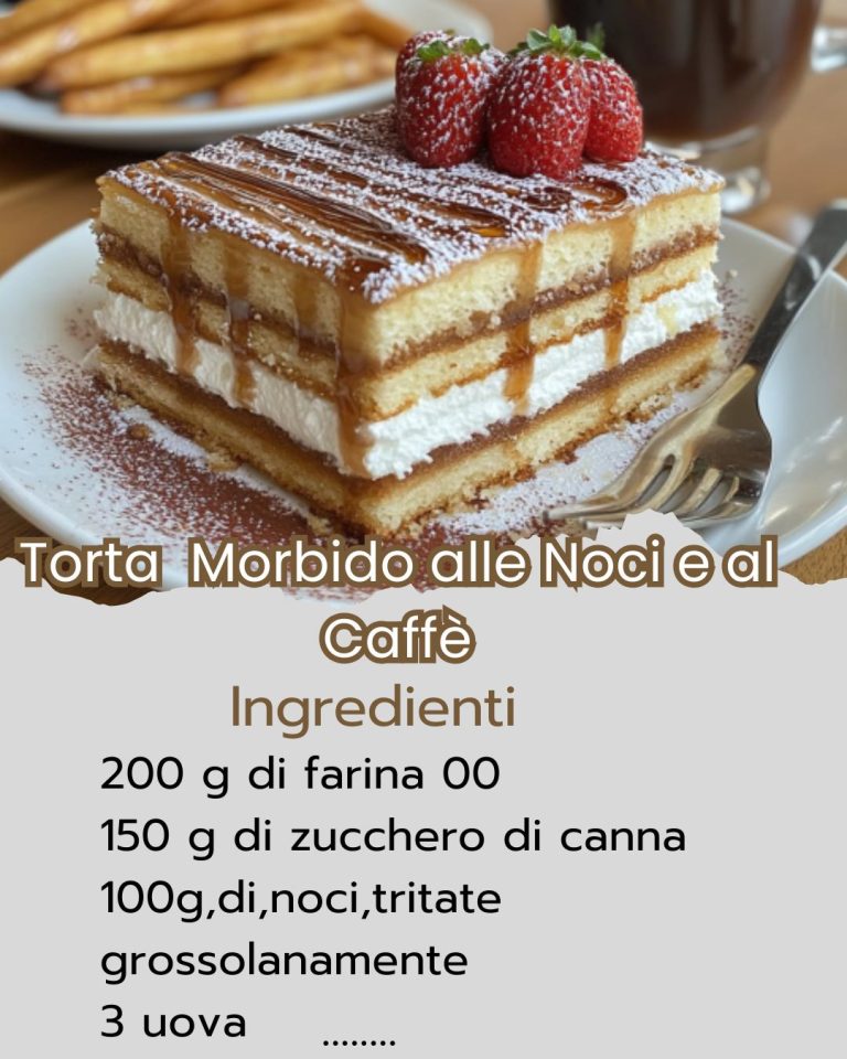 Torta Morbido alle Noci e al Caffè
