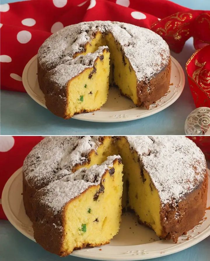 Torta di Natale alle mandorle canditi e cioccolato